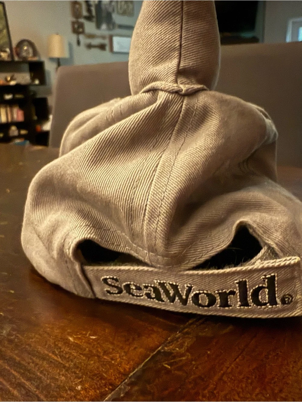 Kids Shark Character Baseball Cap - Gray & Red